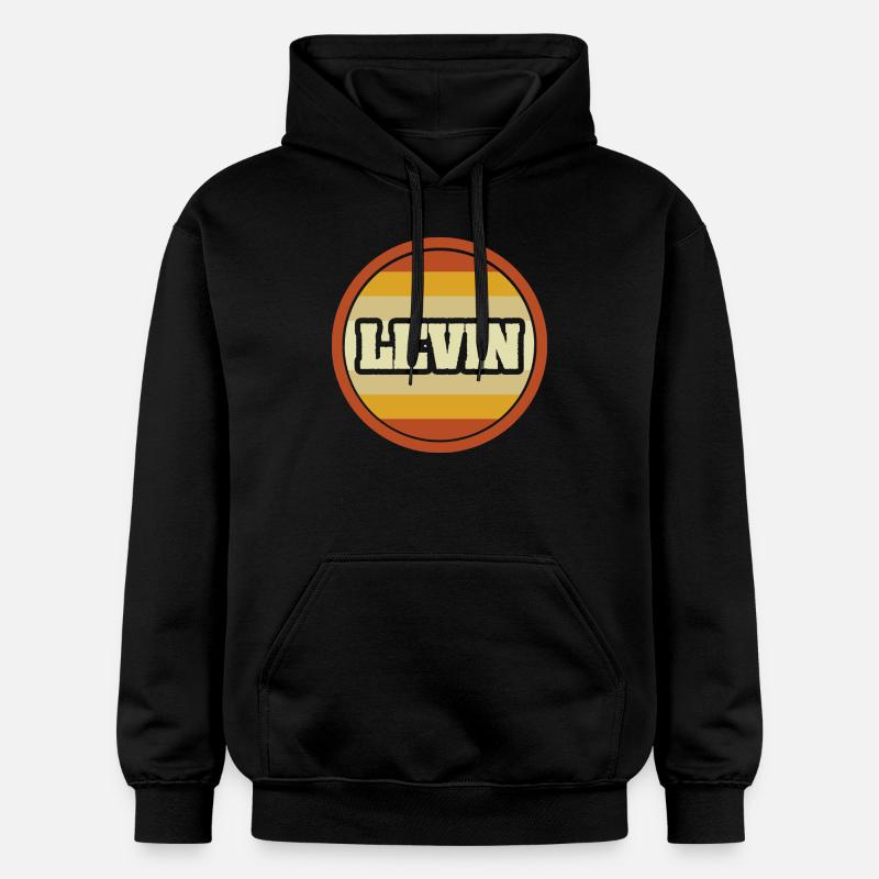 Levin comme prénom - Sweat à capuche Softstyle® Gildan Unisexe - noir