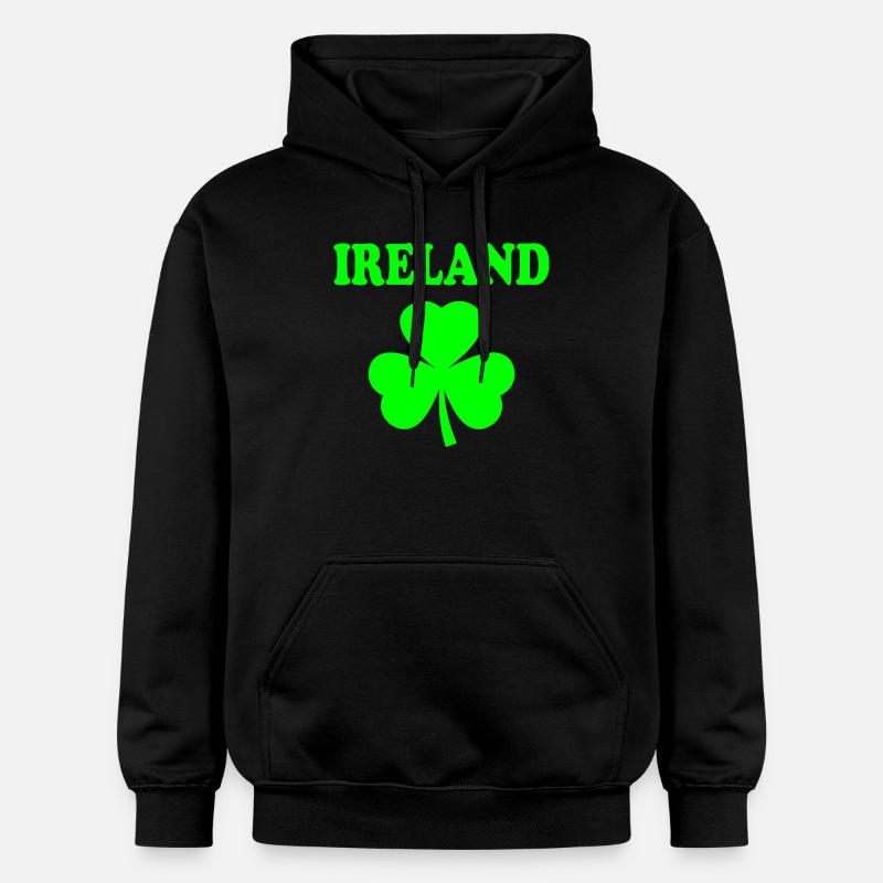 Trèfle d’Irlande - Sweat à capuche Softstyle® Gildan Unisexe - noir