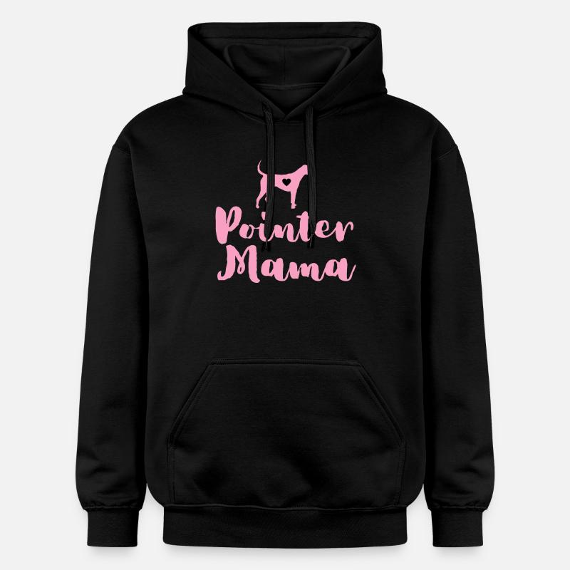 German Pointer Mom Pointer Mama - Gildan Unisex Softstyle® Midweight Hoodie - black