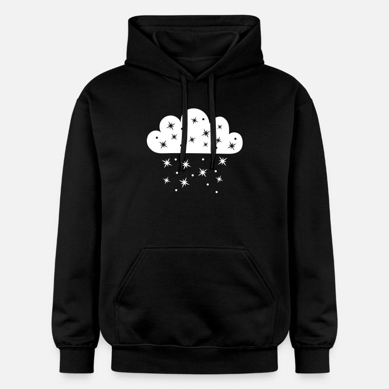 Wolke Sternenfall - Gildan Unisex Softstyle® Midweight Hoodie - Schwarz