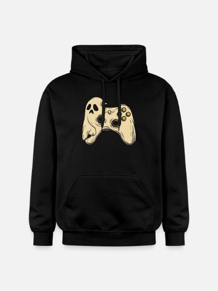 Ghost Pad Retro Arcade - Gildan Unisex Softstyle® Midweight Hoodie - black