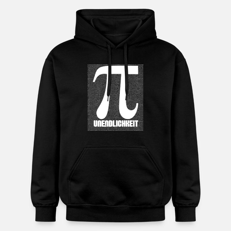 Pi Symbol Pattern Nerd - Gildan Unisex Softstyle® Midweight Hoodie - black