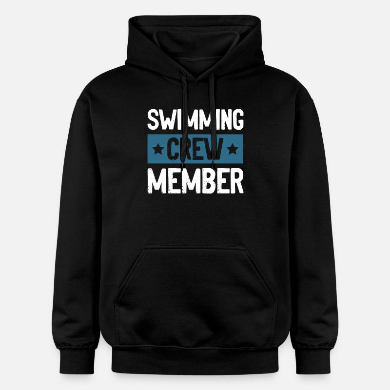 Équipe de natation - Sweat à capuche Softstyle® Gildan Unisexe - noir