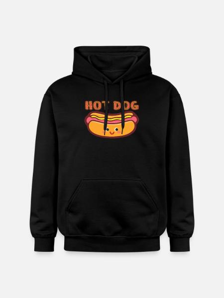 HOT DOG - Gildan Unisex Softstyle® Midweight Hoodie - black