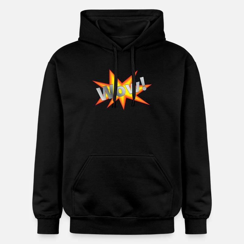 WOW FX effect - gift idea - Gildan Unisex Softstyle® Midweight Hoodie - black