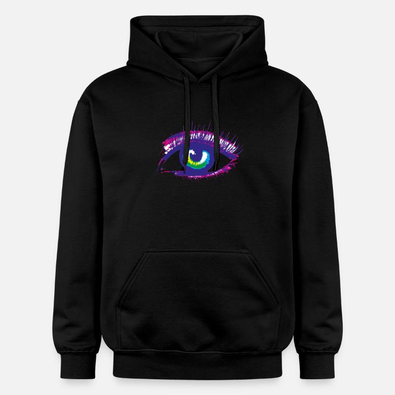 œil - Sweat à capuche Softstyle® Gildan Unisexe - noir