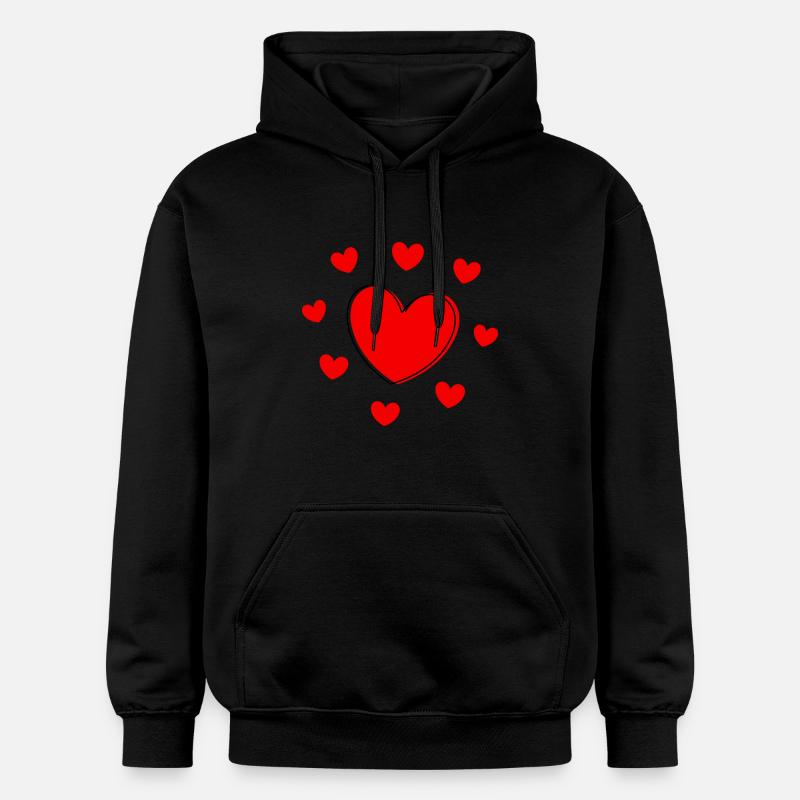 Cadeaux Saint-Valentin Cadeau Saint-Valentin - Sweat à capuche Softstyle® Gildan Unisexe - noir