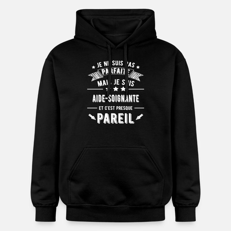 aide soignante - Sweat à capuche Softstyle® Gildan Unisexe - noir