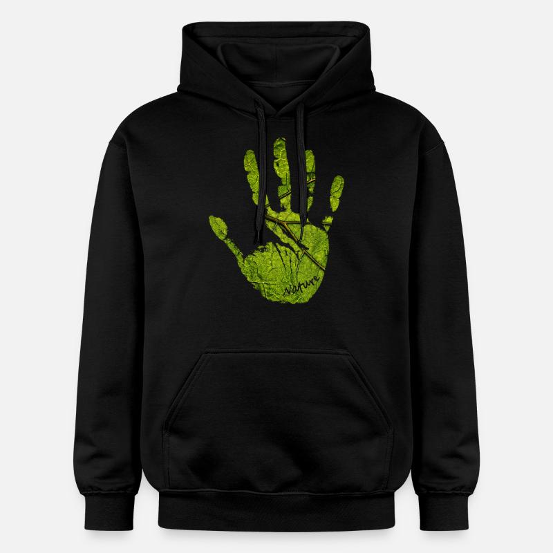 Nature de la main - Sweat à capuche Softstyle® Gildan Unisexe - noir