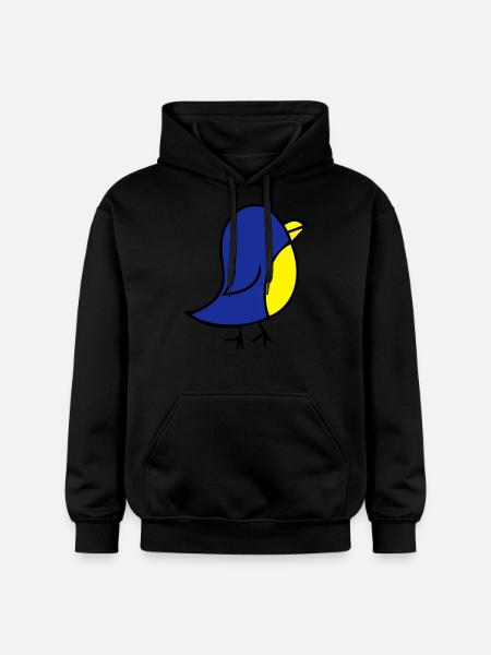 cute-bird - Gildan Unisex Softstyle® Midweight Hoodie - black