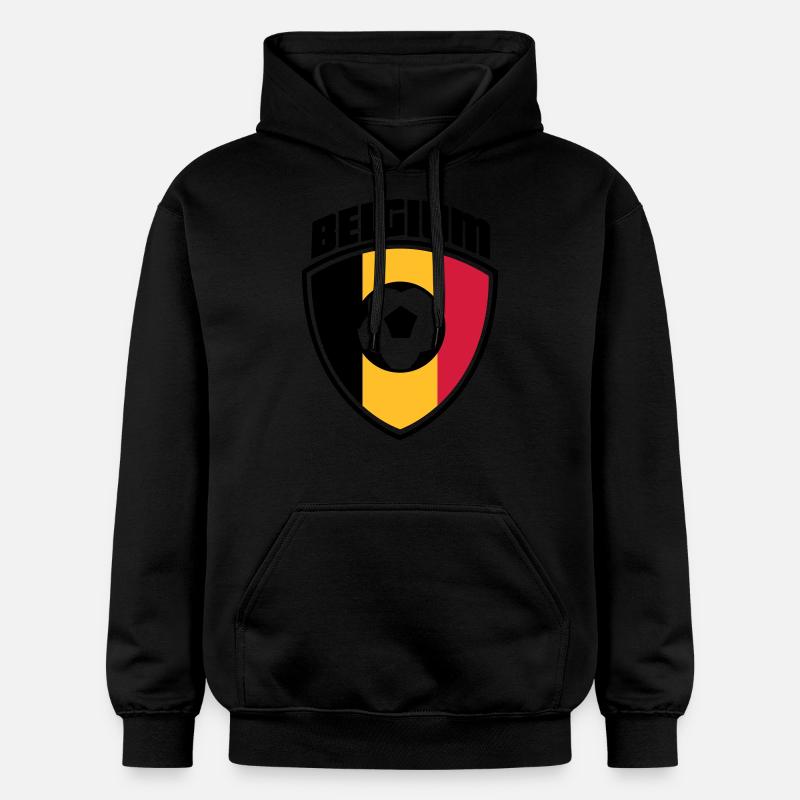 Belgique - Sweat à capuche Softstyle® Gildan Unisexe - noir