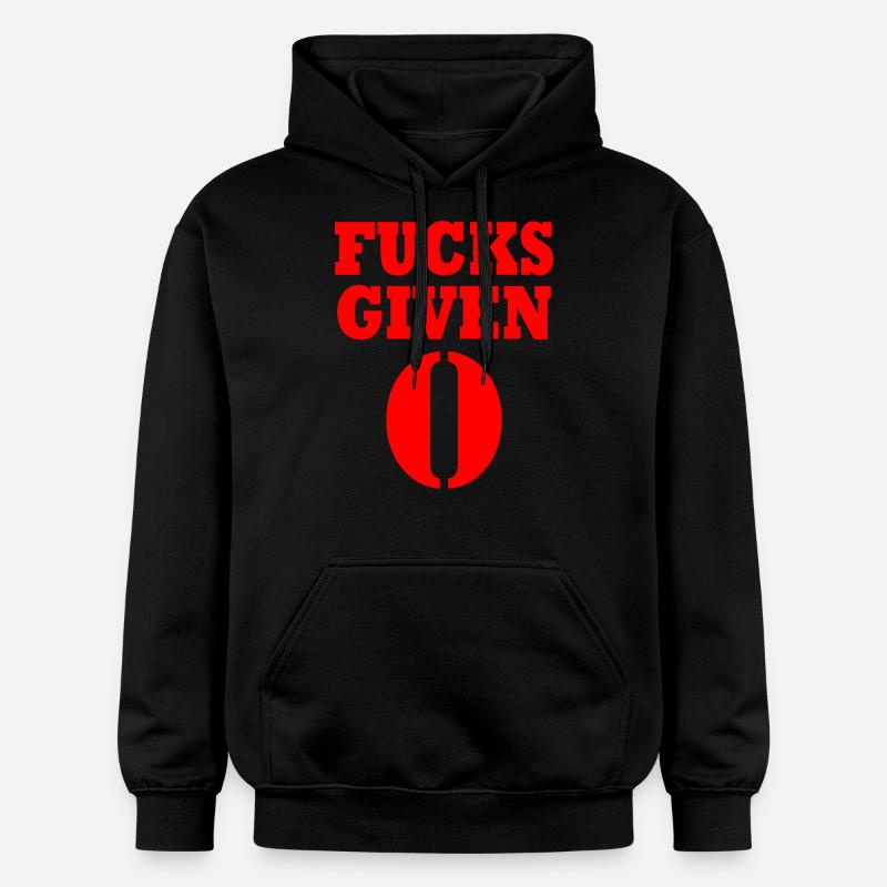 Zero fucks given - Sweat à capuche Softstyle® Gildan Unisexe - noir