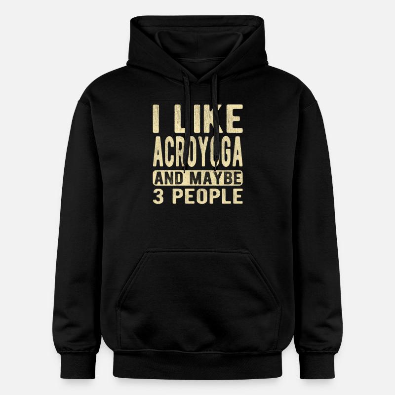 Dicton de l’acroyoga - Sweat à capuche Softstyle® Gildan Unisexe - noir