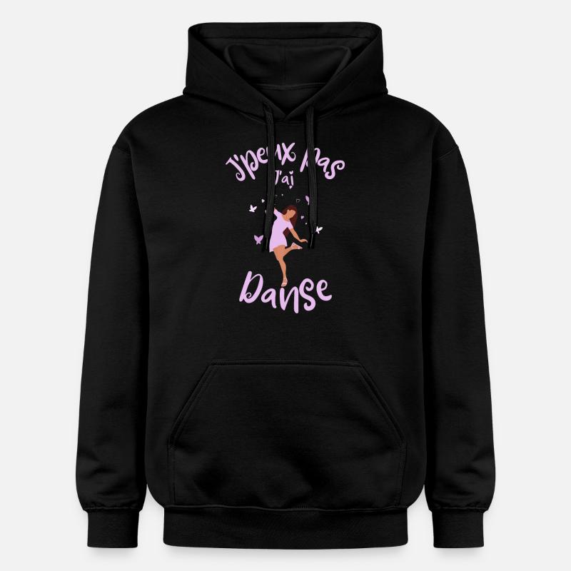 Danseuse danse humour - Sweat à capuche Softstyle® Gildan Unisexe - noir