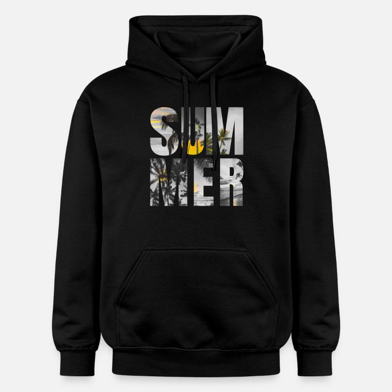 Summer - Sweat à capuche Softstyle® Gildan Unisexe - noir
