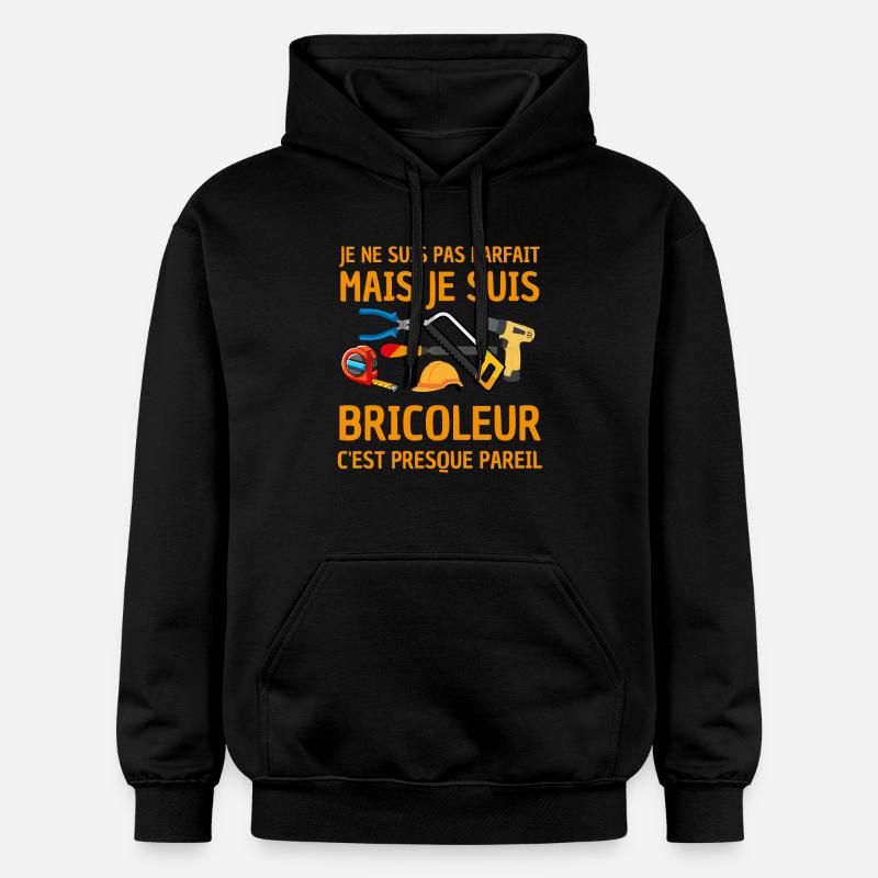 Bricoleur bricolage bricole - Sweat à capuche Softstyle® Gildan Unisexe - noir