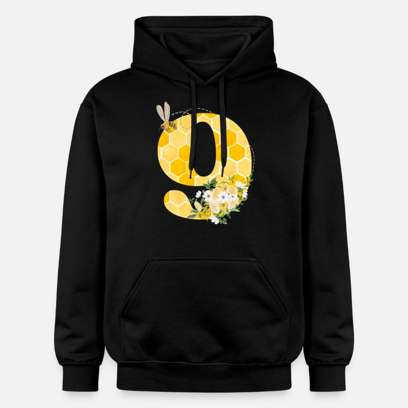 9e anniversaire abeille - Sweat à capuche Softstyle® Gildan Unisexe - noir