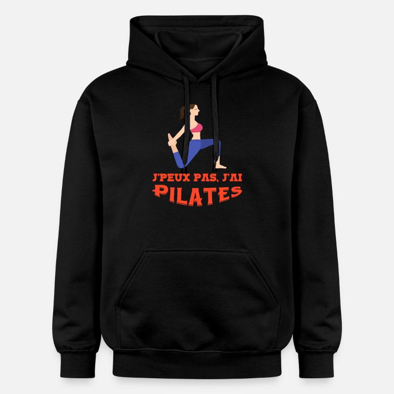 Pilates - Sweat à capuche Softstyle® Gildan Unisexe - noir