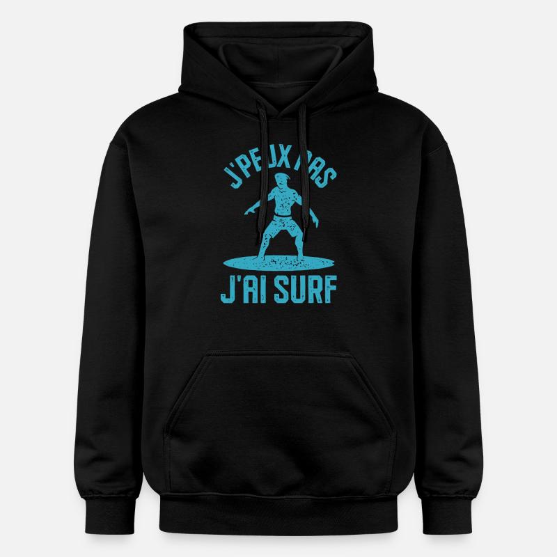 J ai surf - Sweat à capuche Softstyle® Gildan Unisexe - noir