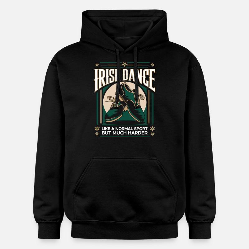 Fier de la danse irlandaise - Sweat à capuche Softstyle® Gildan Unisexe - noir