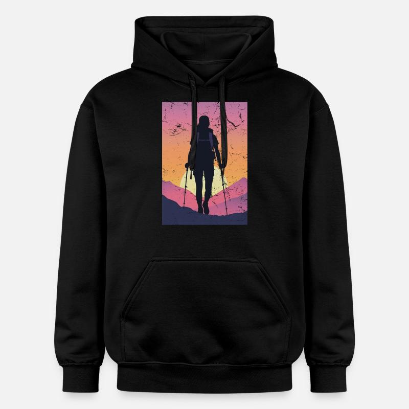 randoneuse randonnée - Sweat à capuche Softstyle® Gildan Unisexe - noir
