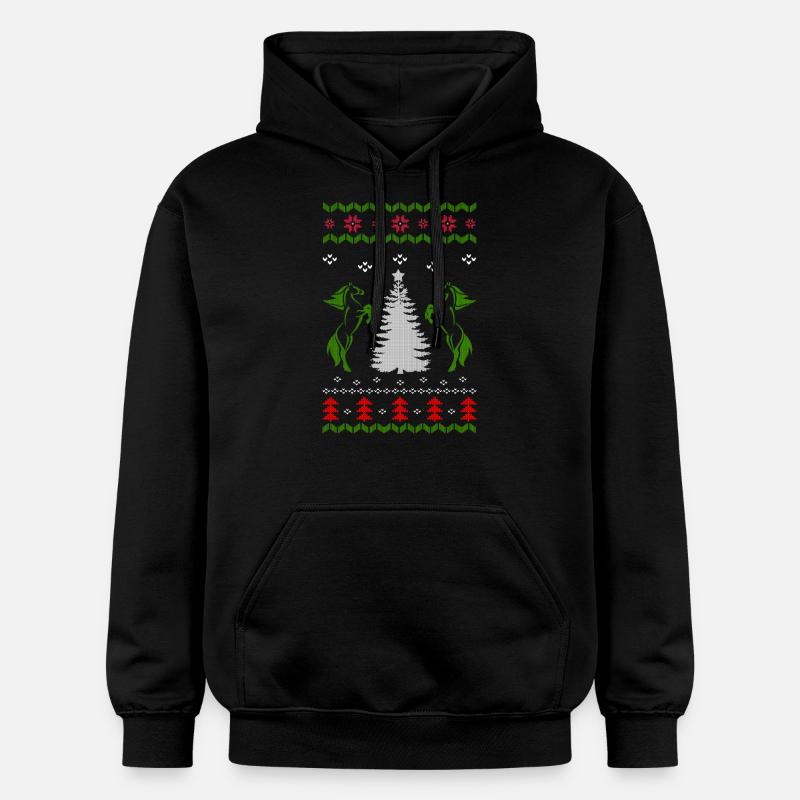 Cheval laid poison Jumper Noël - Sweat à capuche Softstyle® Gildan Unisexe - noir