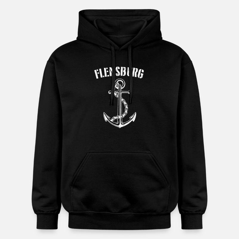 Flensburg T-Shirt - Sweat à capuche Softstyle® Gildan Unisexe - noir