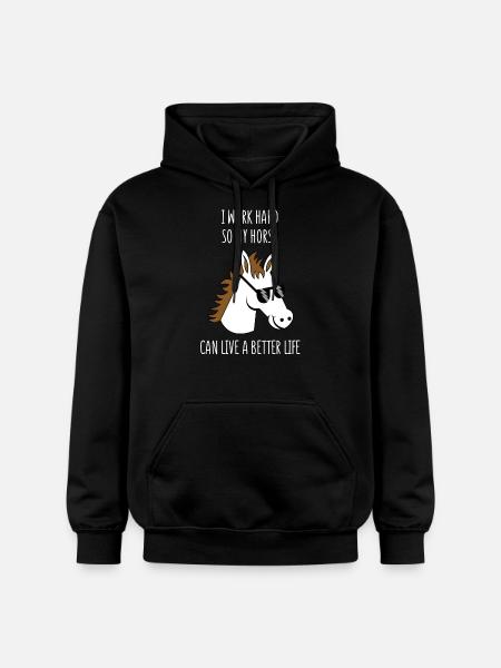Pferdewirt - Cheval - travail - Equitation - Stable - Sweat à capuche Softstyle® Gildan Unisexe - noir