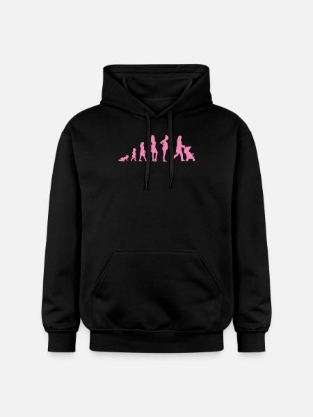 Evolution - Frau - Lustig - Geschenk - Kind - Gildan Unisex Softstyle® Midweight Hoodie - Schwarz