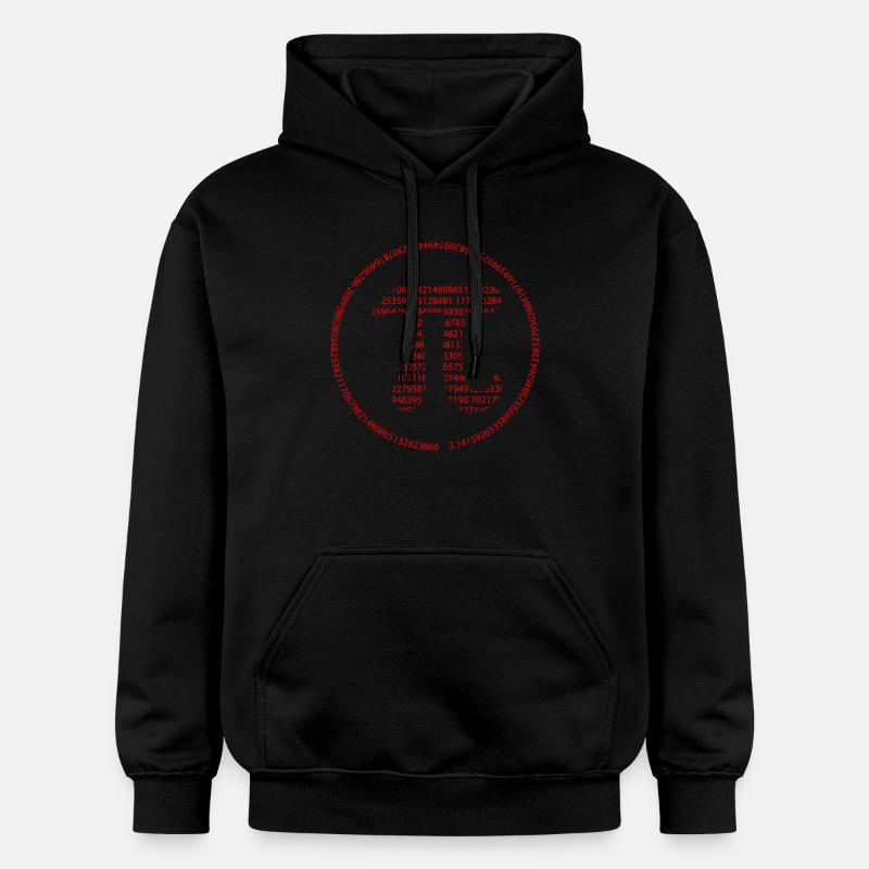 Pi - Pi Day - rouge - Sweat à capuche Softstyle® Gildan Unisexe - noir