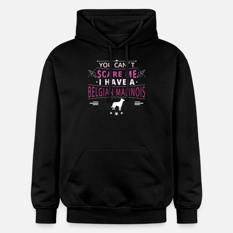 peur malinois - Sweat à capuche Softstyle® Gildan Unisexe - noir