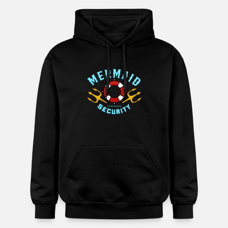 Cadeau de sécurité sirène - Sweat à capuche Softstyle® Gildan Unisexe - noir