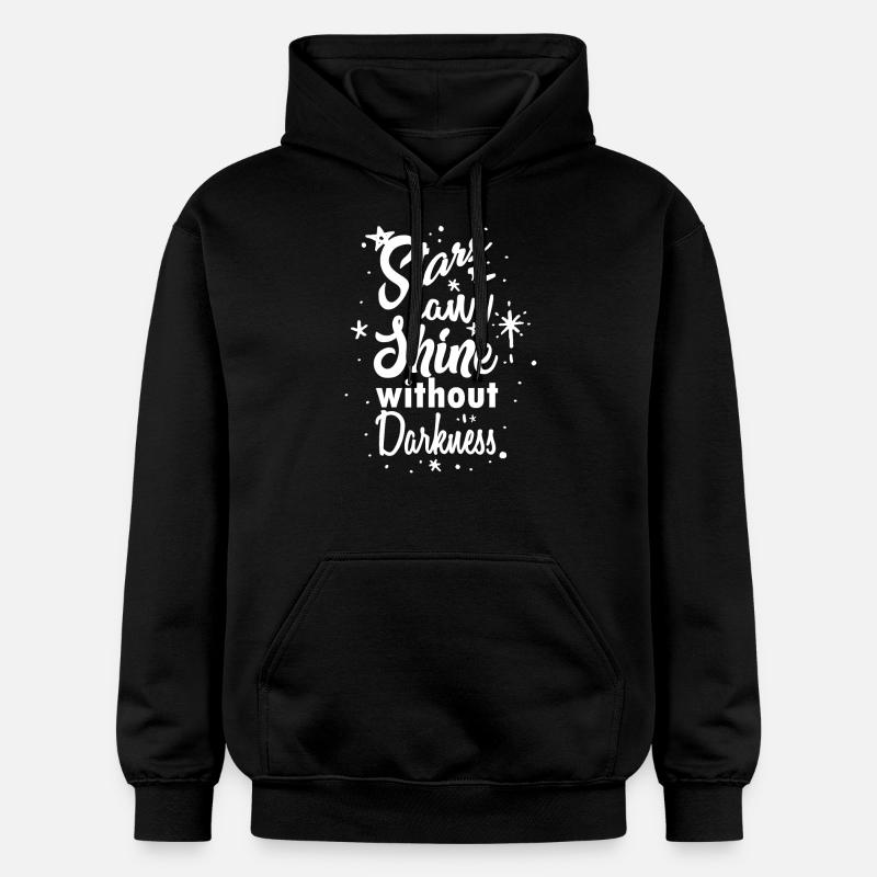 Les étoiles dans l'obscurité - Sweat à capuche Softstyle® Gildan Unisexe - noir