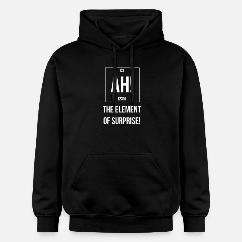 Ah l'élément de surprise - Sweat à capuche Softstyle® Gildan Unisexe - noir