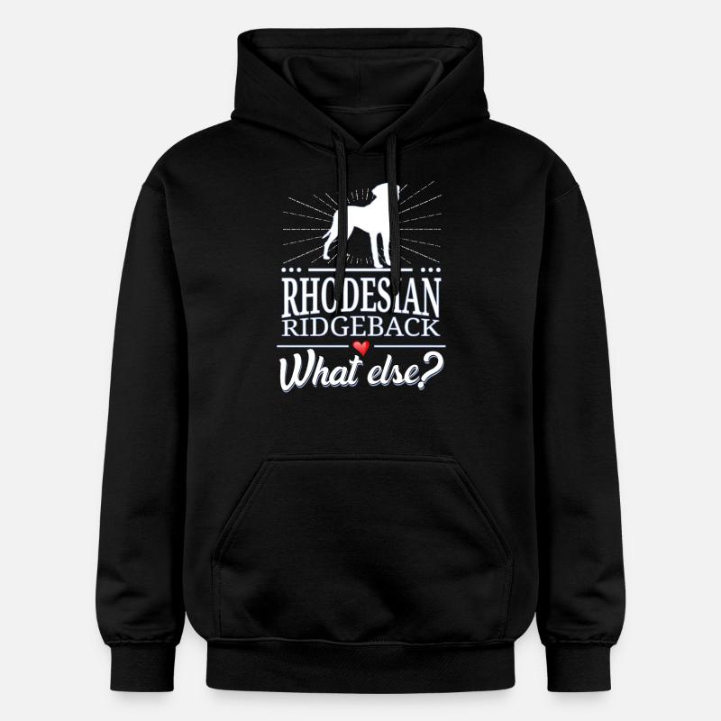 Rhodesian Ridgeback what else? - Gildan Unisex Softstyle® Midweight Hoodie - Schwarz