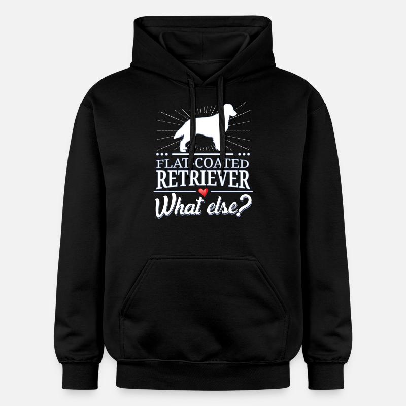 Flat-Coated Retriever quoi d'autre? - Sweat à capuche Softstyle® Gildan Unisexe - noir