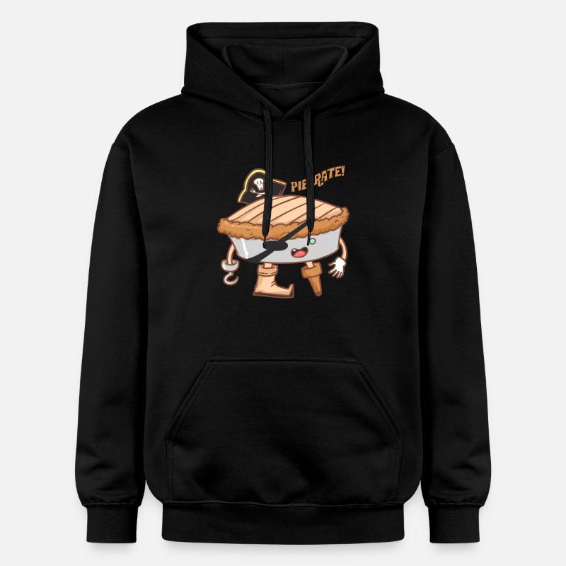Pie-taux! Gâteau pirate - biscuit - Sweat à capuche Softstyle® Gildan Unisexe - noir