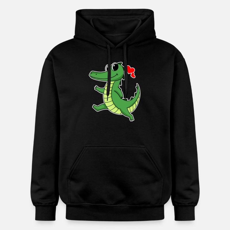 Crocodile - Sweat à capuche Softstyle® Gildan Unisexe - noir