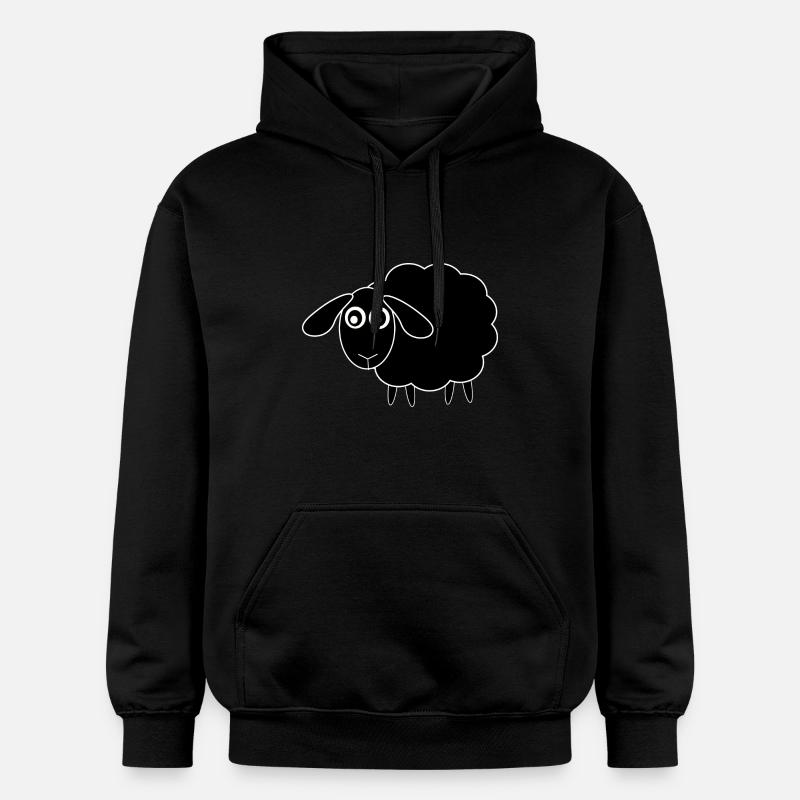 Mouton noir - Sweat à capuche Softstyle® Gildan Unisexe - noir