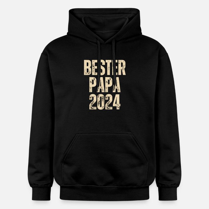 BESTER PAPA 2024 - Gildan Unisex Softstyle® Midweight Hoodie - Schwarz