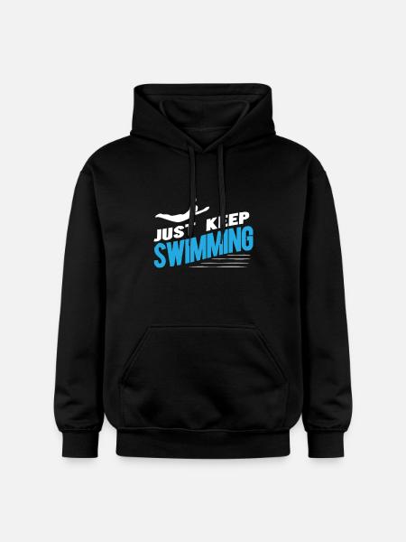 Swimmer - Gildan Unisex Softstyle® Midweight Hoodie - black