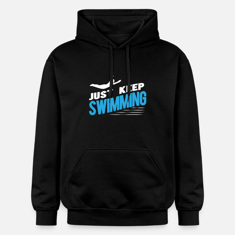 Nageur - Sweat à capuche Softstyle® Gildan Unisexe - noir