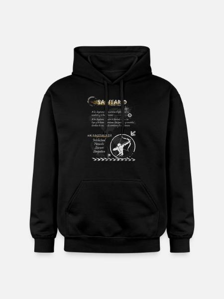 SAGITTARIAN SIGN - Gildan Unisex Softstyle® Midweight Hoodie - black