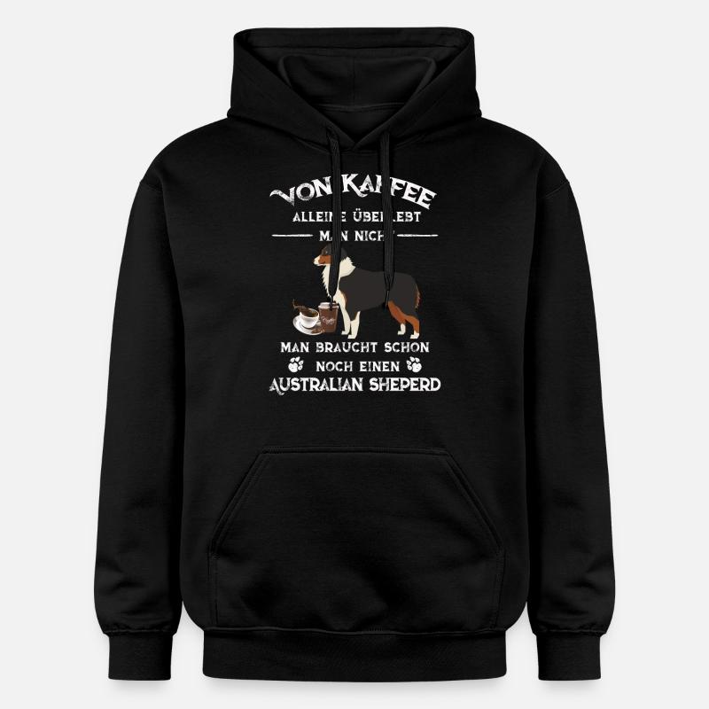 Australian Sheperd - Gildan Unisex Softstyle® Midweight Hoodie - Schwarz