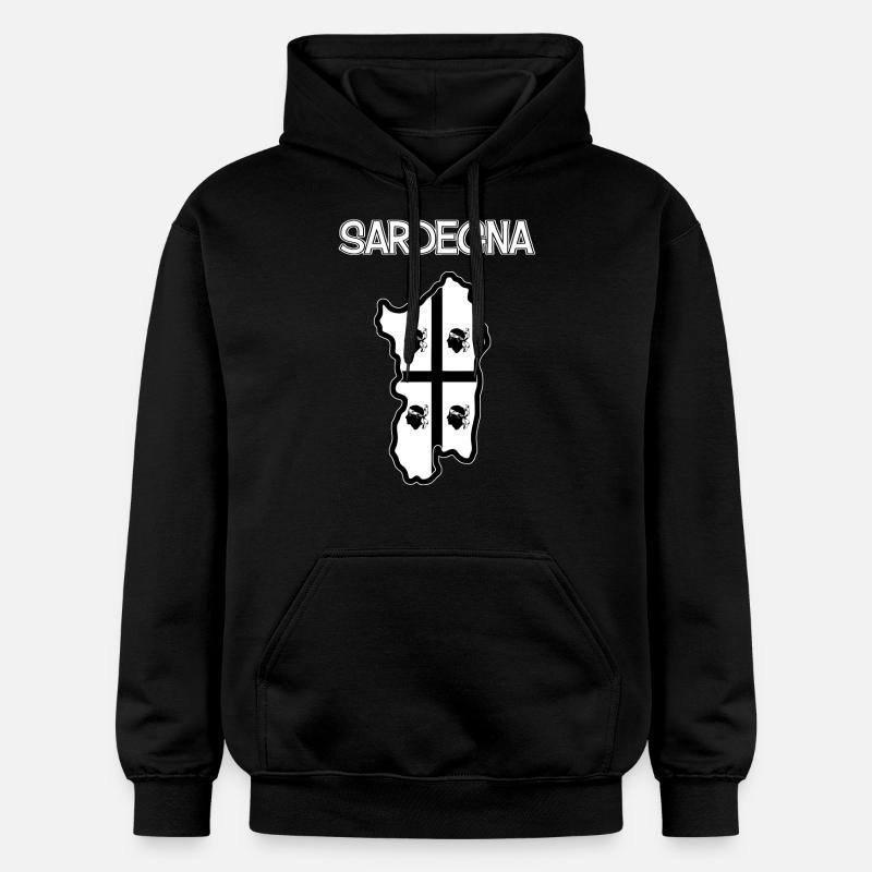 Sardinien - Gildan Unisex Softstyle® Midweight Hoodie - Schwarz