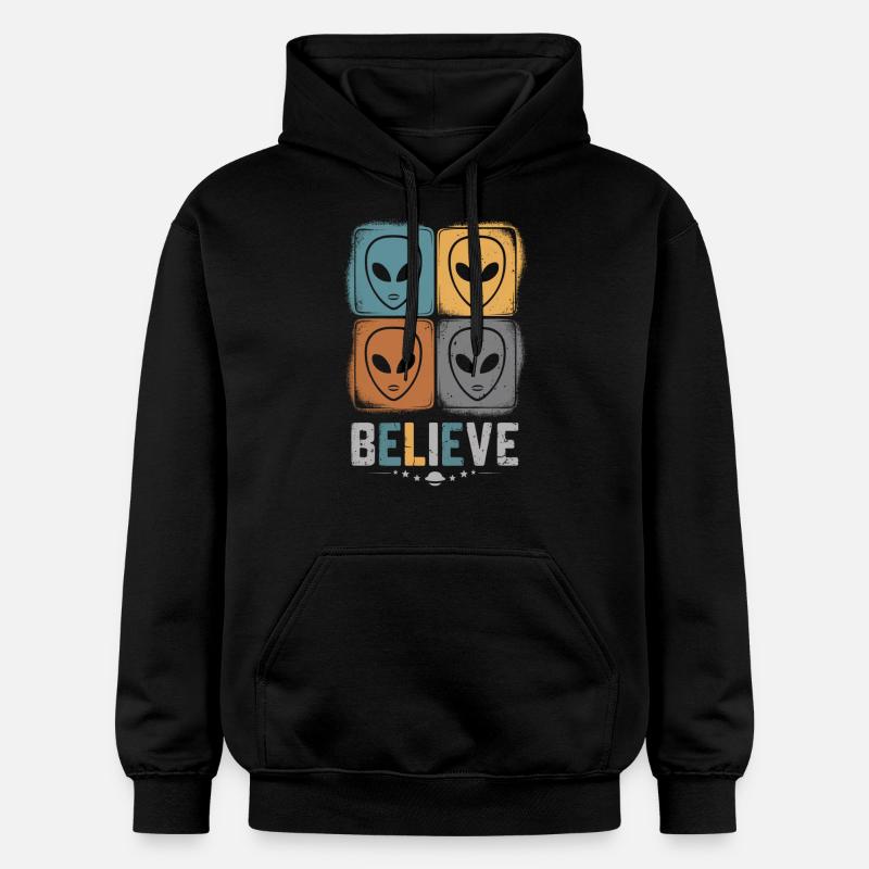 Croyance en l’espace incompréhensible - Sweat à capuche Softstyle® Gildan Unisexe - noir