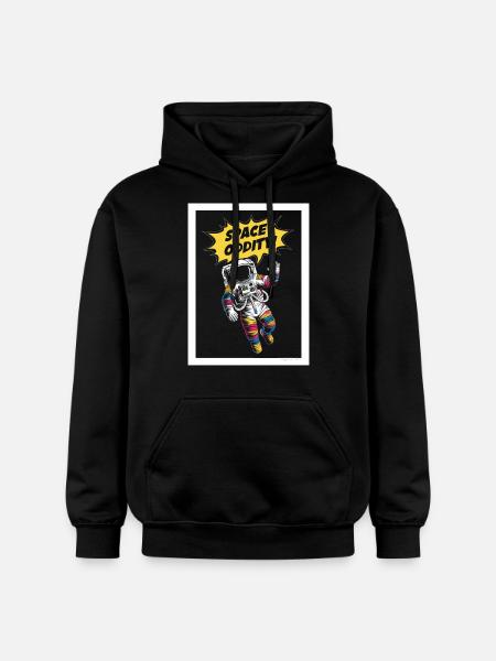 Space Oddity Aventure spatiale - Sweat à capuche Softstyle® Gildan Unisexe - noir
