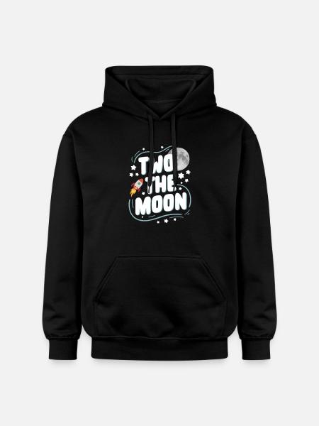 Second Birthday Space Celebration - Gildan Unisex Softstyle® Midweight Hoodie - black