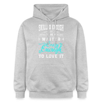 Kellnerin Fachkraft Trinkgeld Bedienung - Gildan Unisex Softstyle® Midweight Hoodie - Hellgrau meliert - Vorne - Liana (172cm) & Jaron (178cm)
