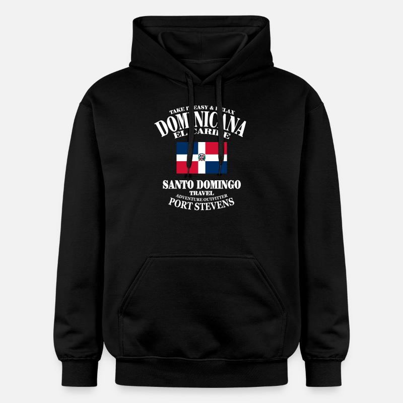 Dominican Republic - Sweat à capuche Softstyle® Gildan Unisexe - noir